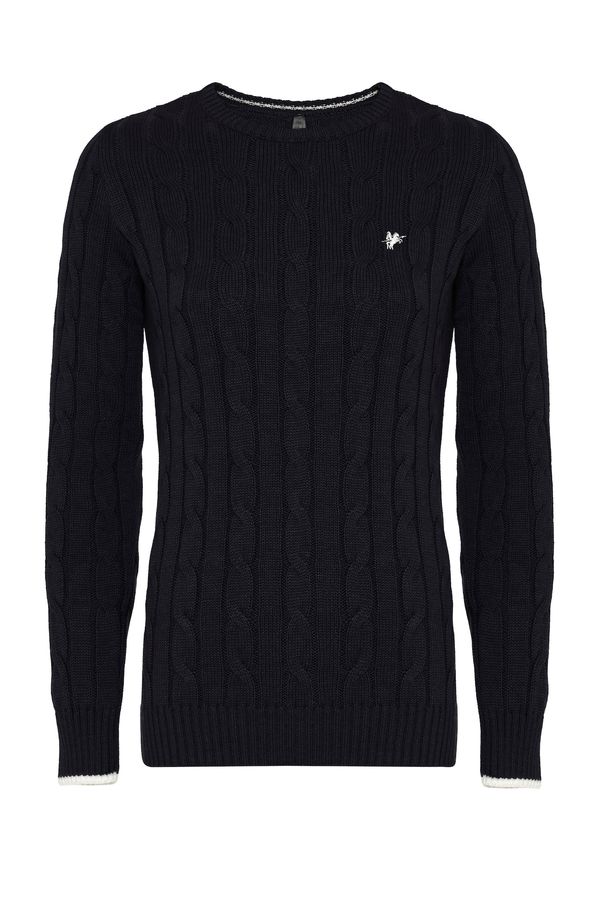 DENIM CULTURE DENIM CULTURE Pulover 'KENDALL'  mornarsko plava / bijela