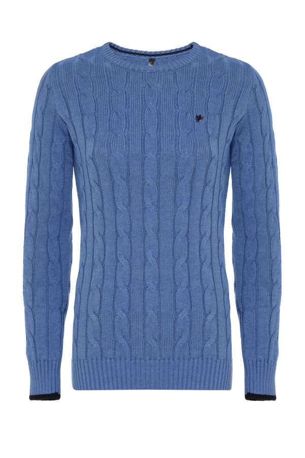 DENIM CULTURE DENIM CULTURE Pulover 'KENDALL'  tamno plava