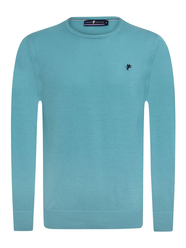 DENIM CULTURE DENIM CULTURE Pulover 'Manno'  tirkiz