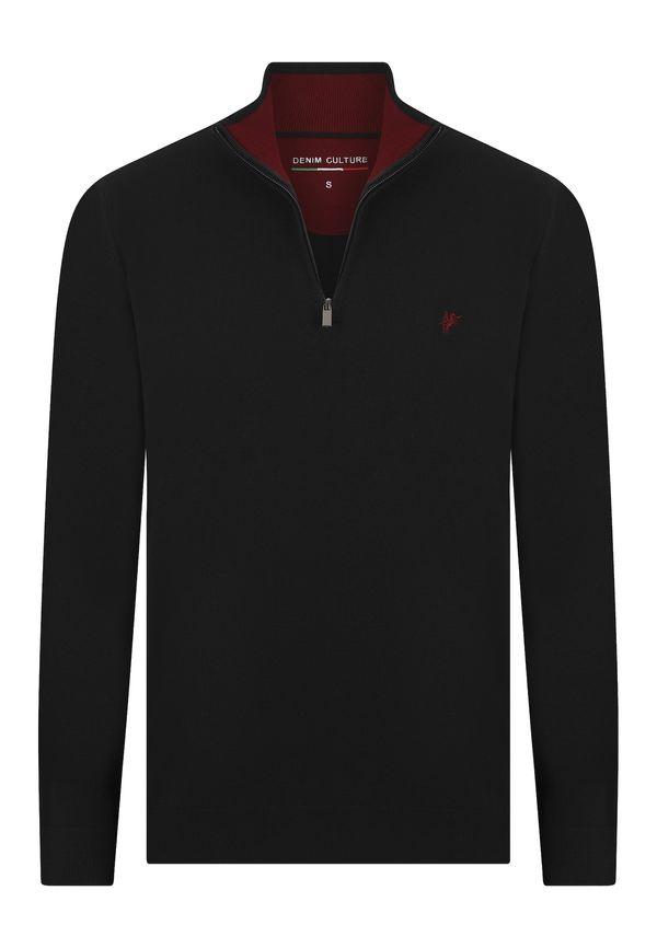 DENIM CULTURE DENIM CULTURE Pulover 'Martino'  mornarsko plava / bordo