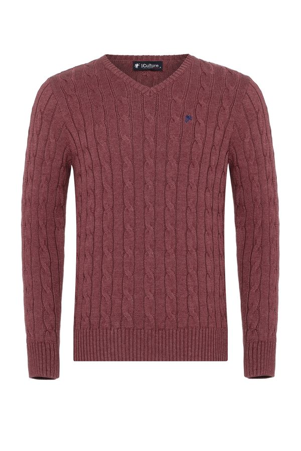 DENIM CULTURE DENIM CULTURE Pulover 'MAURIZIO'  bordo