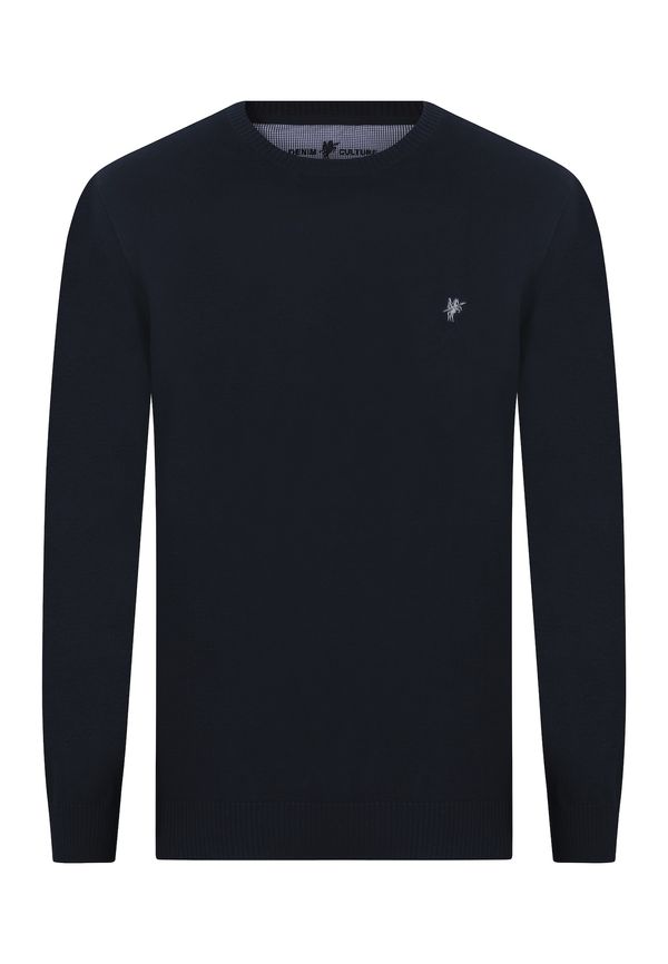 DENIM CULTURE DENIM CULTURE Pulover ' NARCISO '  mornarsko plava