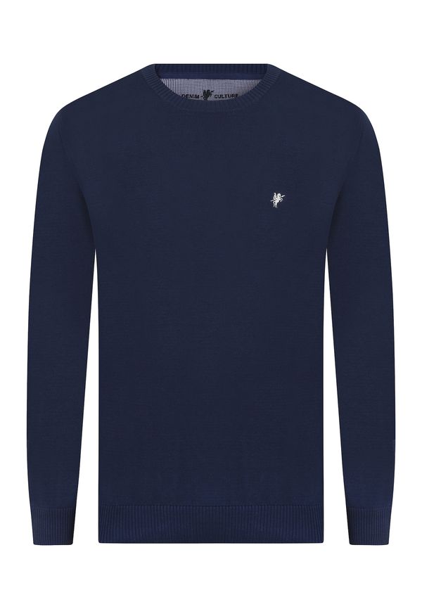 DENIM CULTURE DENIM CULTURE Pulover 'NARCISO'  morsko plava