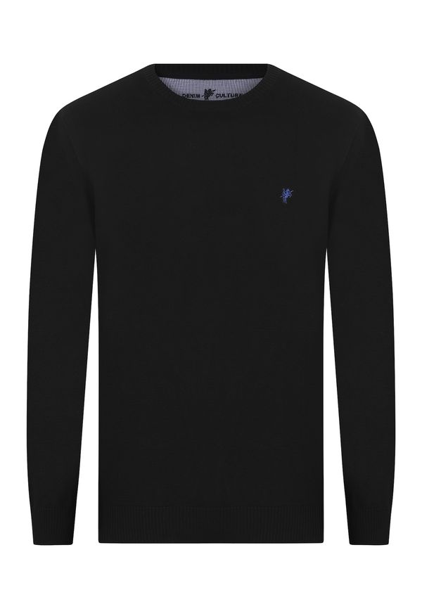 DENIM CULTURE DENIM CULTURE Pulover 'NARCISO'  plava / crna