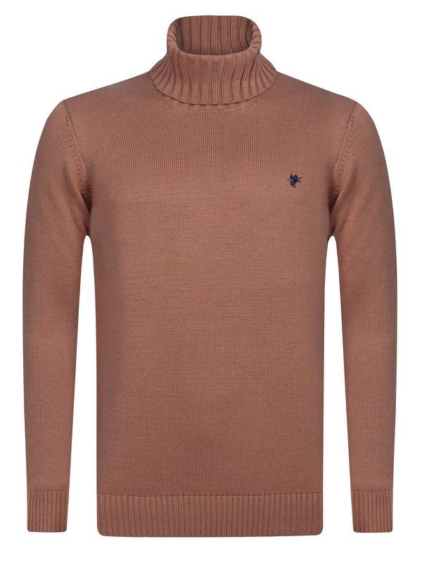 DENIM CULTURE DENIM CULTURE Pulover 'Nicia'  mornarsko plava / hrđavo crvena