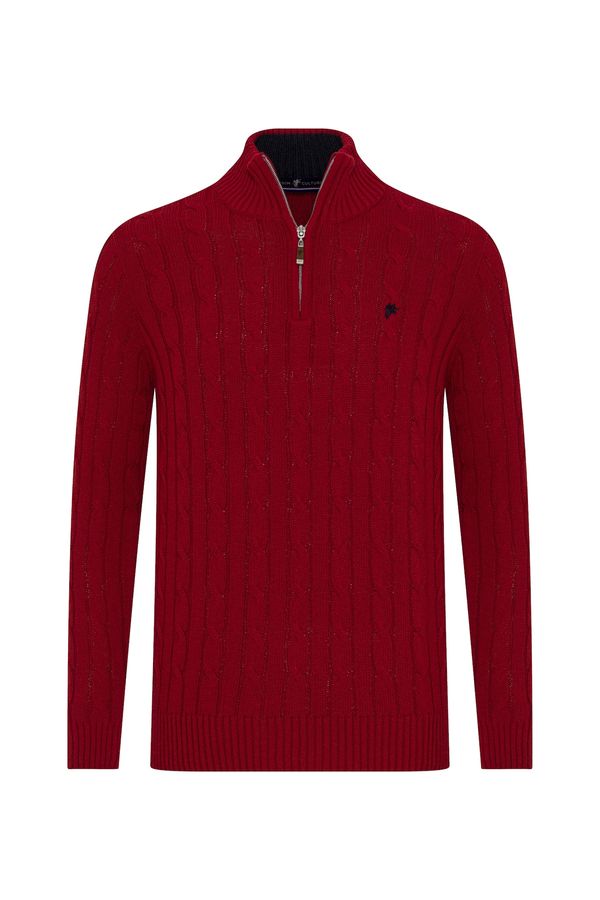 DENIM CULTURE DENIM CULTURE Pulover 'Orion'  krvavo crvena