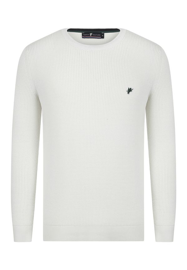 DENIM CULTURE DENIM CULTURE Pulover 'Pullover 'Alijan'  bijela