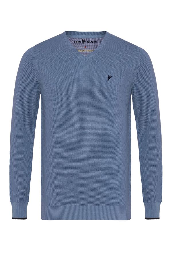 DENIM CULTURE DENIM CULTURE Pulover 'Romario'  plava / mornarsko plava