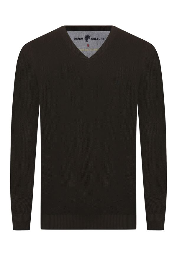 DENIM CULTURE DENIM CULTURE Pulover ' ROMEO '  smeđa
