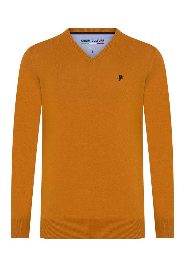 DENIM CULTURE DENIM CULTURE Pulover 'Simon'  mornarsko plava / konjak