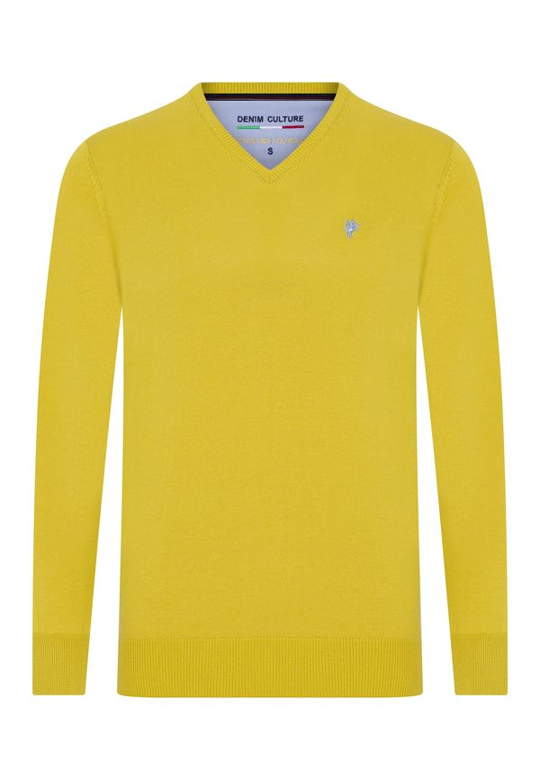 DENIM CULTURE DENIM CULTURE Pulover 'Simon'  žuta