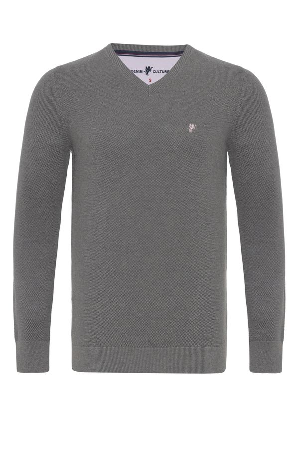 DENIM CULTURE DENIM CULTURE Pulover  tamo siva
