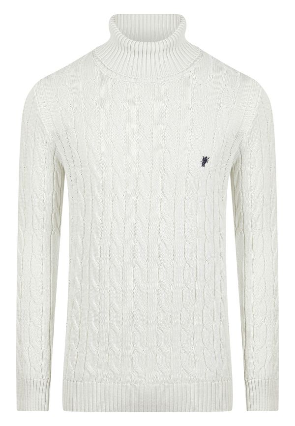 DENIM CULTURE DENIM CULTURE Pulover 'Thayer'  bijela