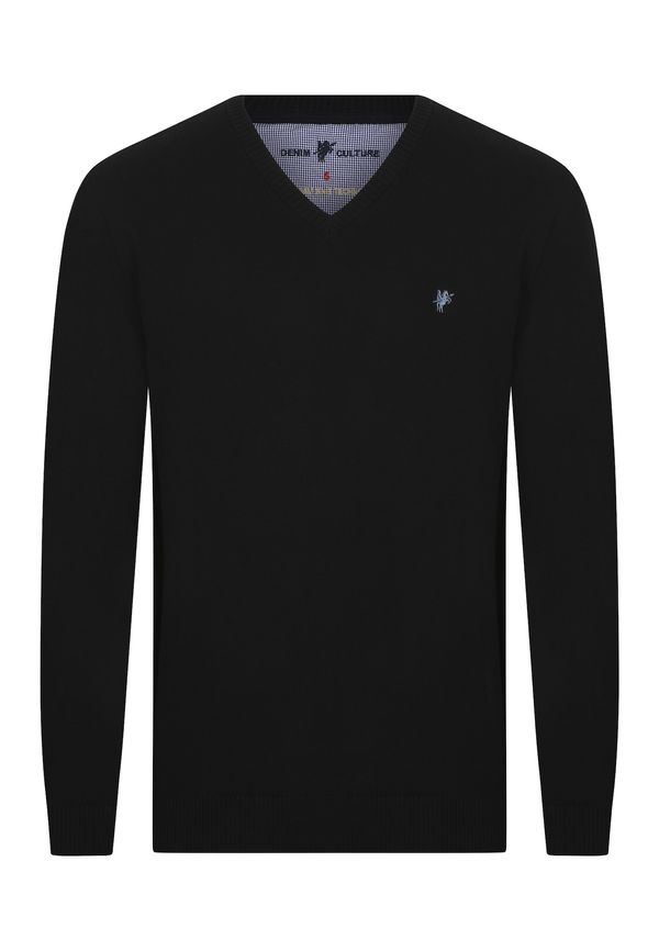 DENIM CULTURE DENIM CULTURE Pulover ' TITO '  crna