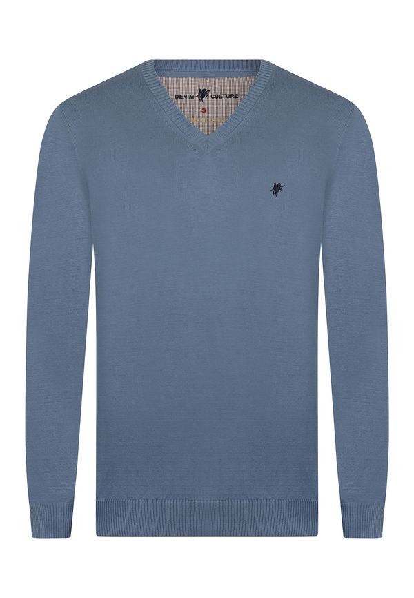DENIM CULTURE DENIM CULTURE Pulover ' TITO '  indigo / noćno plava