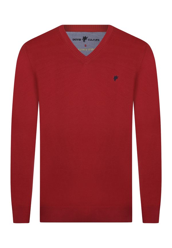 DENIM CULTURE DENIM CULTURE Pulover ' TITO '  mornarsko plava / crvena