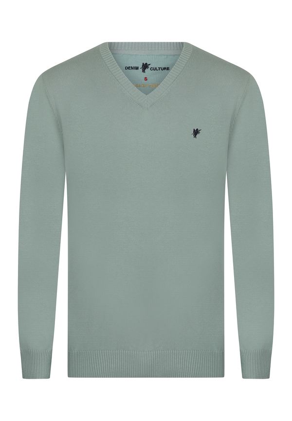 DENIM CULTURE DENIM CULTURE Pulover ' TITO '  tamno plava / menta