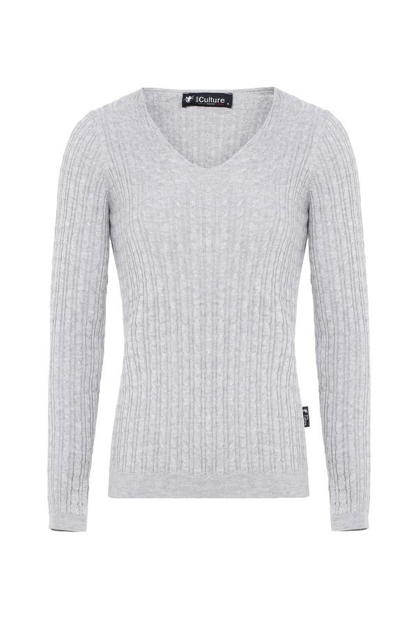 DENIM CULTURE DENIM CULTURE Pulover 'Verla'  siva melange