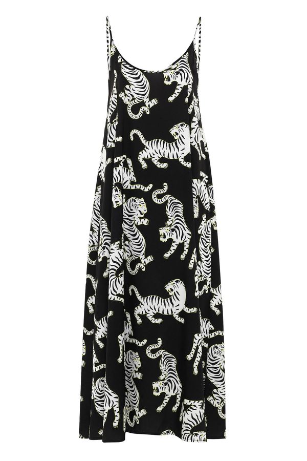 DENIM CULTURE DENIM CULTURE Spavaćica košulja  žuta / crna / bijela