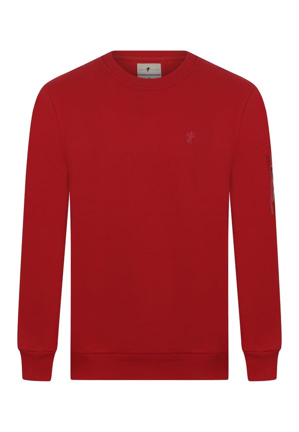 DENIM CULTURE DENIM CULTURE Sweater majica 'Bret'  crvena