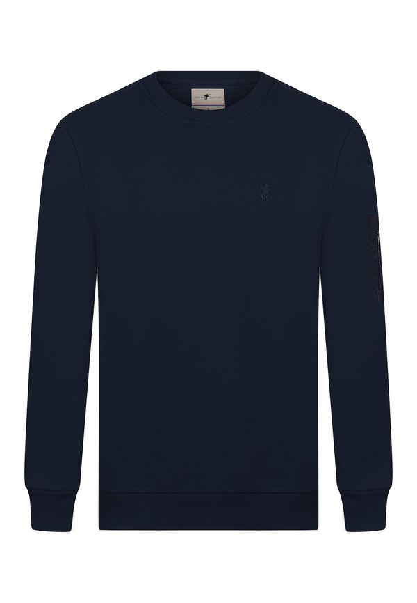 DENIM CULTURE DENIM CULTURE Sweater majica 'Bret'  mornarsko plava