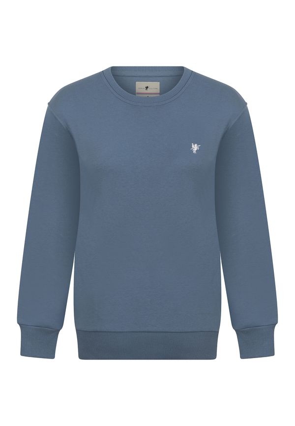 DENIM CULTURE DENIM CULTURE Sweater majica 'Felicity'  golublje plava / prljavo bijela