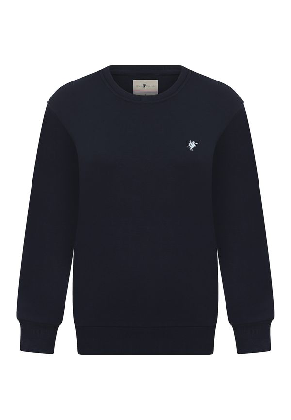 DENIM CULTURE DENIM CULTURE Sweater majica 'Felicity'  mornarsko plava / pastelno plava