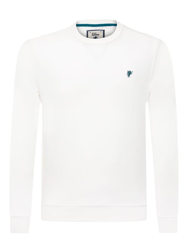 DENIM CULTURE DENIM CULTURE Sweater majica 'Nicholas'  ecru/prljavo bijela