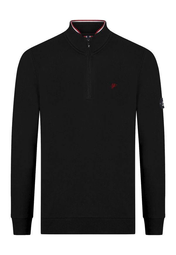 DENIM CULTURE DENIM CULTURE Sweater majica 'SANTIAGO'  crna