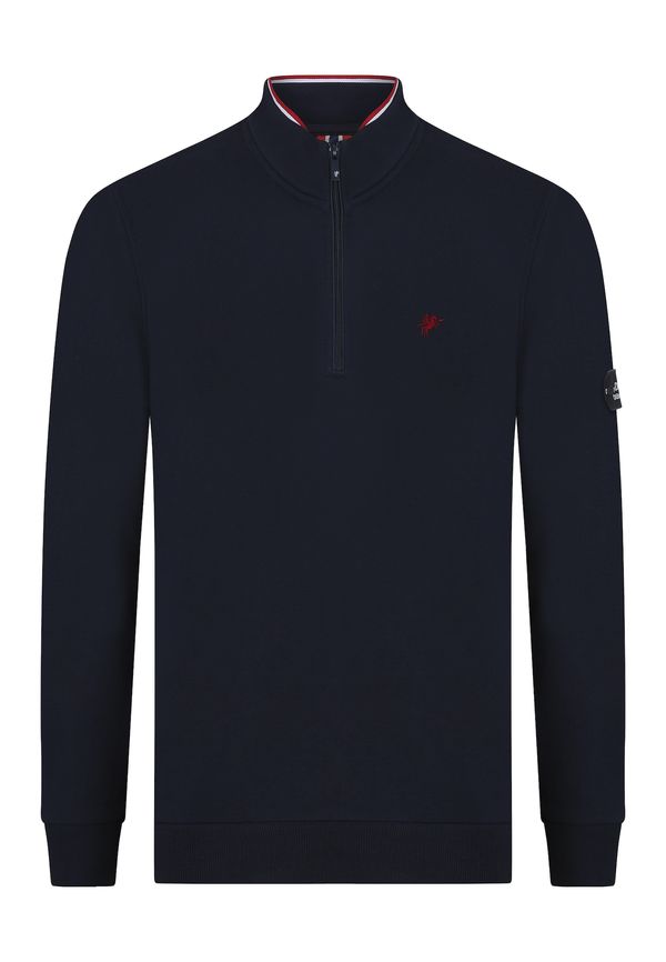 DENIM CULTURE DENIM CULTURE Sweater majica 'SANTIAGO'  mornarsko plava