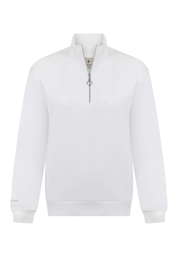 DENIM CULTURE DENIM CULTURE Sweater majica 'Tatiana'  srebro / prljavo bijela