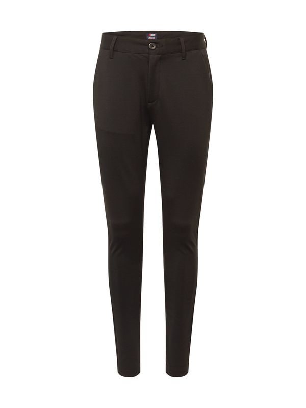 Denim Project Denim Project Chino hlače 'Ponte Roma Plain'  crna