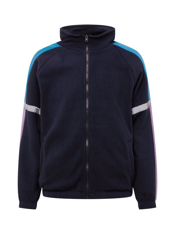 Denim Project Denim Project Flis jakna 'Luke'  mornarsko plava / nebesko plava / siva / ljubičasta