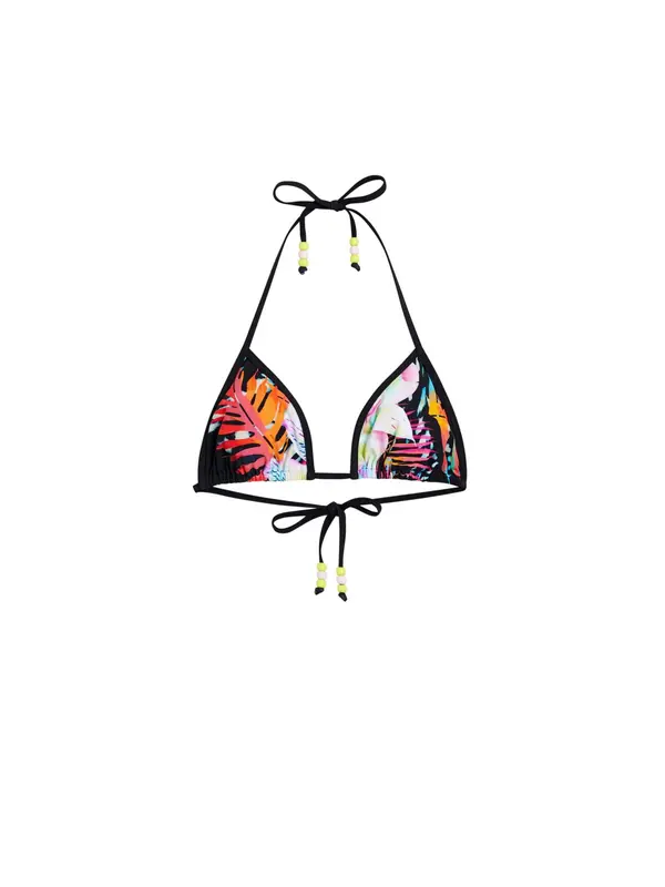 Desigual Desigual Bikini gornji dio 'Daiquiri'  tamno narančasta / roza / crna / bijela