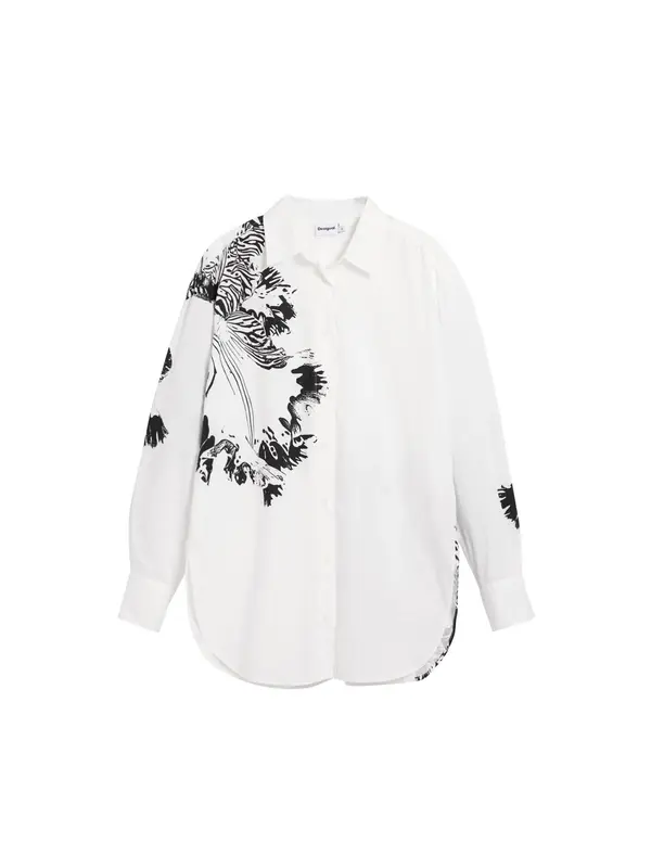 Desigual Desigual Bluza  crna / bijela
