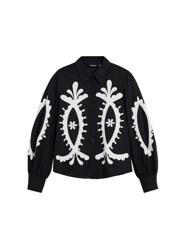 Desigual Desigual Bluza  crna / bijela