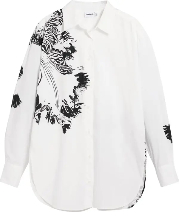 Desigual Desigual Bluza  crna / bijela