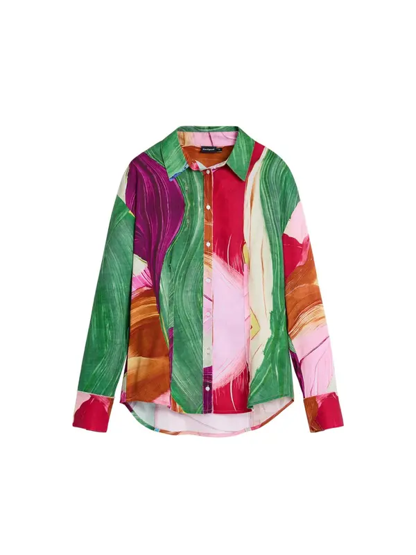 Desigual Desigual Bluza  konjak / smaragdno zelena / fuksija / karmin crvena
