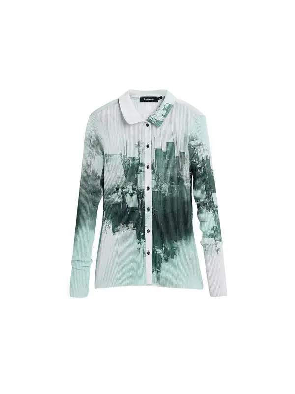 Desigual Desigual Bluza  pastelno zelena / tamno zelena