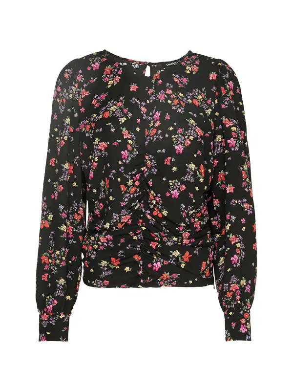 Desigual Desigual Bluza 'PETER'  zelena / ljubičasta / crvena / crna
