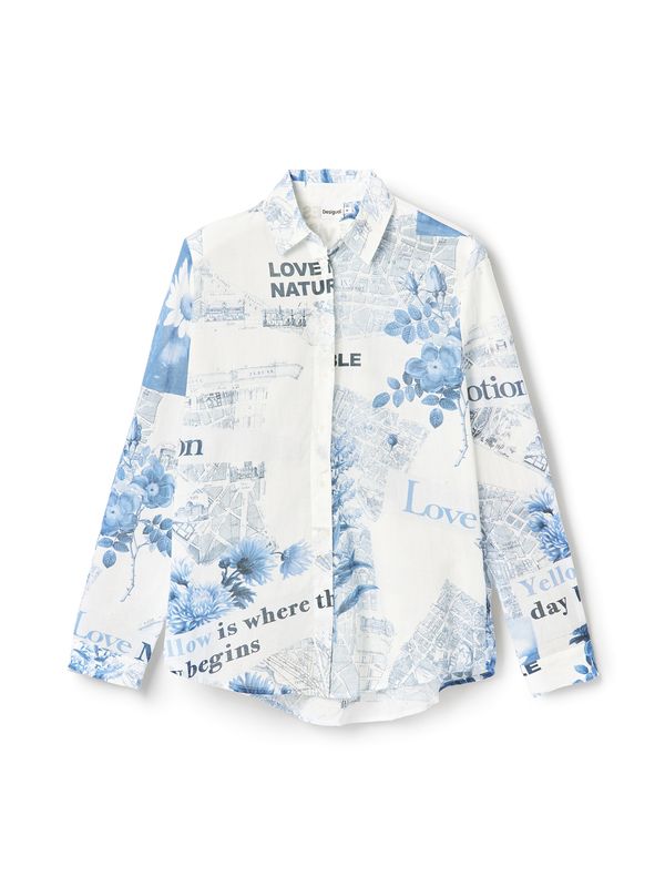 Desigual Desigual Bluza  plava / mornarsko plava / bijela