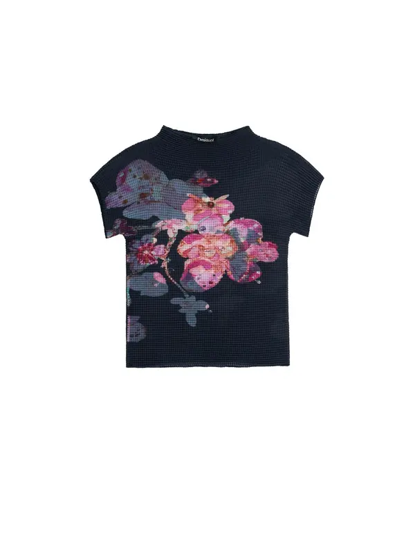 Desigual Desigual Bluza  roza / roza / crna