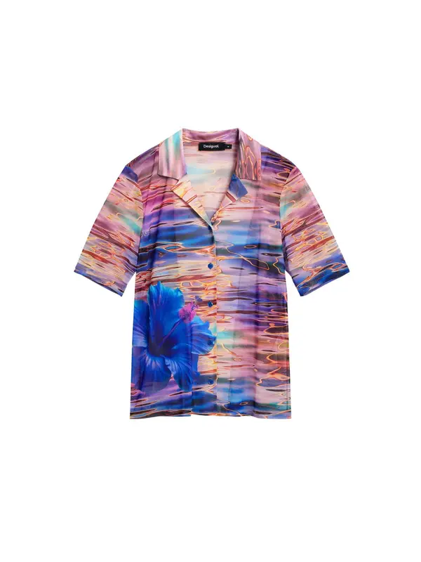Desigual Desigual Bluza 'Water Flower'  tirkiz / kraljevsko plava / ljubičasta / narančasta