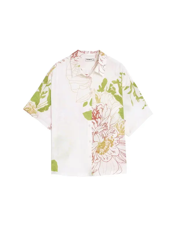 Desigual Desigual Bluza  žuta / travnato zelena / pastelno crvena / bijela