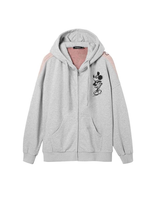 Desigual Desigual Gornji dio trenirke 'Mickey Mouse'  siva / breskva / ružičasta / crna