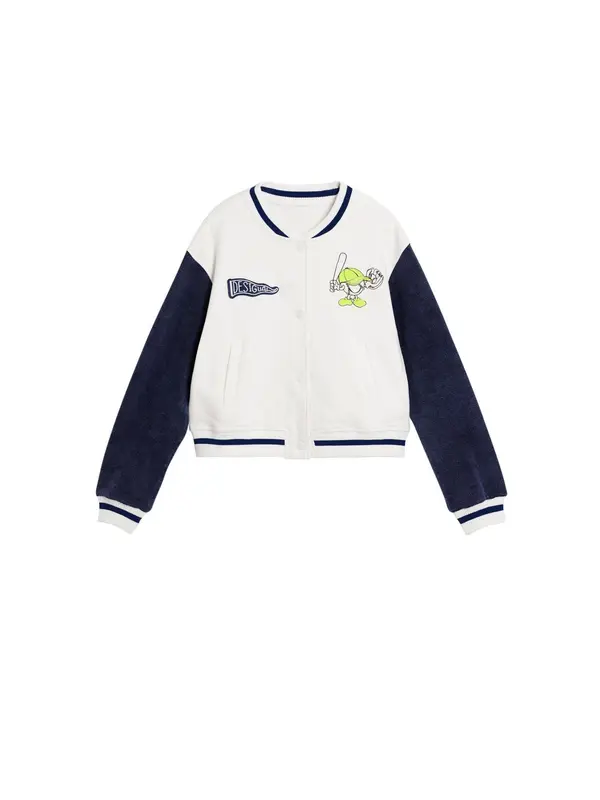 Desigual Desigual Gornji dio trenirke  mornarsko plava / limeta / bijela