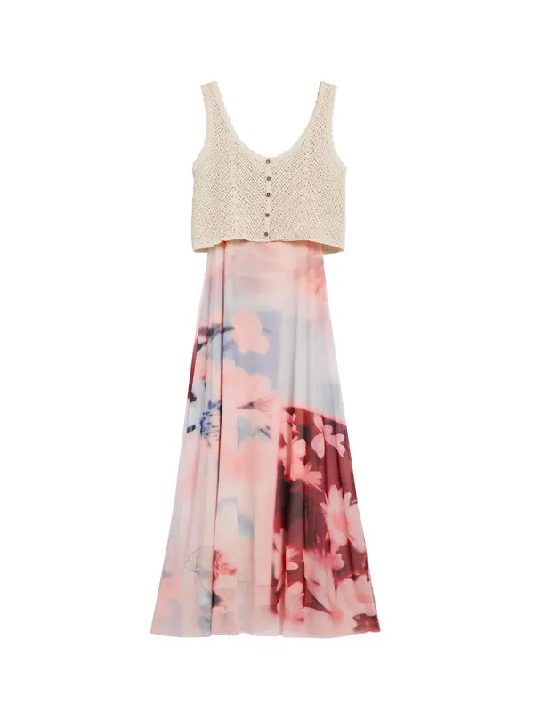 Desigual Desigual Haljina  bež / plava / crvena