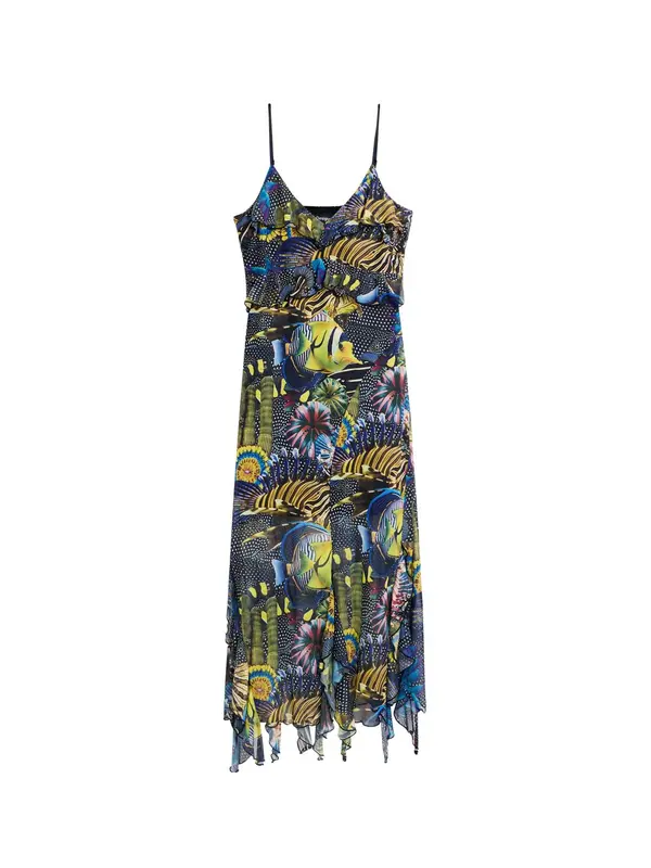 Desigual Desigual Haljina 'By mr. christian lacroix'  plava / žuta / crna / bijela
