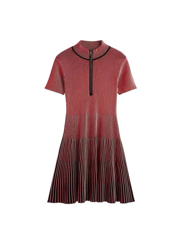 Desigual Desigual Haljina  crvena / crna / bijela