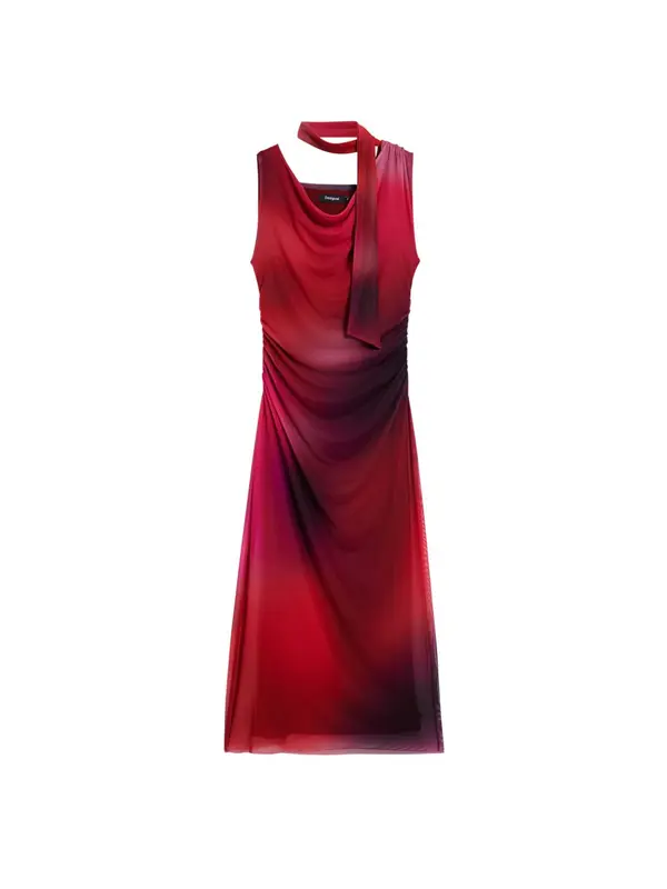 Desigual Desigual Haljina  crvena / crna